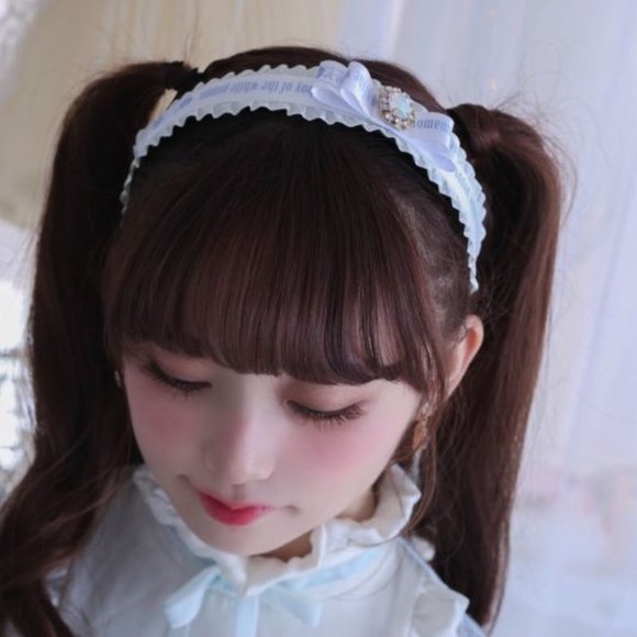 RoseMarie Seoir x Sanrio Marroncream princess ribbon rhinestone headband - Picture 6 of 10